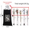 Harry Potter School Crest Eyeshadow Brush Set: 5 Midi Fox Metal-Handled Beauty Tools