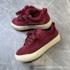 Men's Shoes Trendy Low-top Ins Burgundy Casual Board Shoes Trendy Student Trend Versatile Men's New Models