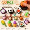 Cartoon Calming Keychain Keys Finger Button Foods Clicker Key Chain  Children Adults