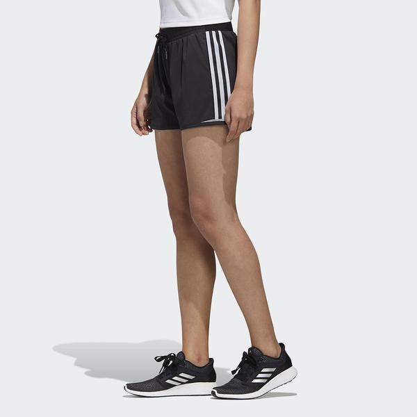 Adidas Lace-Up Mid-Rise Side Stripe Three-Quarter Casual Shorts Women shorts Black GJ9031