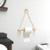 Toilet Roll Holder Wall Mount Rope Bathroom Accessories Durable Rustic Napkin Holders