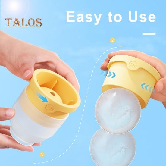 Round Ice Ball Maker Silicone Ice Mold for Whiskey Cocktails Bourbon Sphere Ice Cube Tray BPA-Free Easy Release Stackable Kitchen Essential for Home