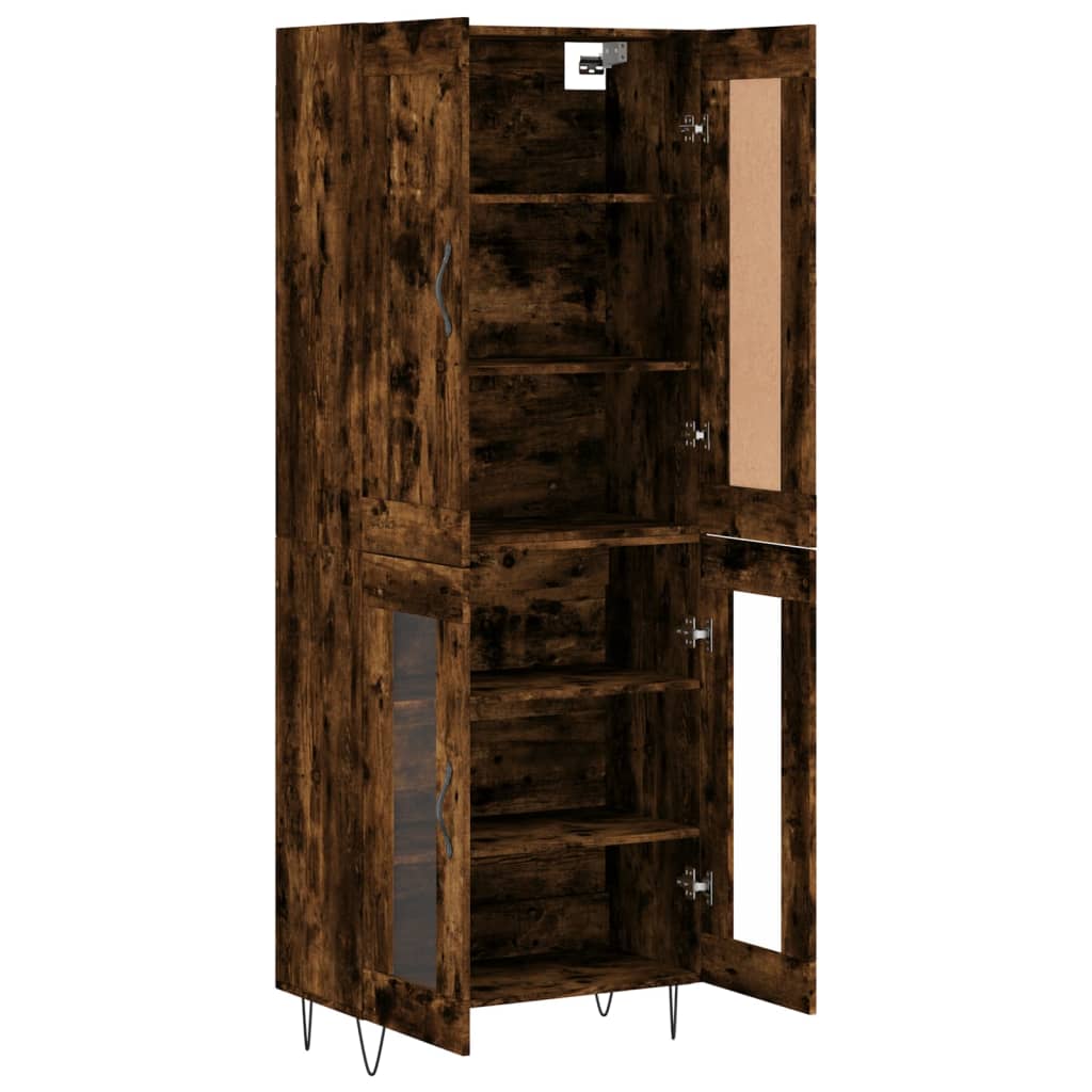 Highboard Smoked Oak 69.5 X 34 X 180 Cm Particle Board