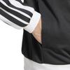 Adidas Tricot Regular Fit Colorblock Track Jacket Black Size Men's 3-Stripes KQI85, (JI8838), J/XL