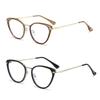 Cat Eye Anti Blue Light Flat Lenses Glasses Light Sensitive  Fashionable Eyeglass
