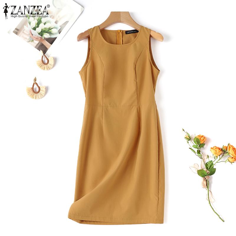 ZANZEA Set de costum rochie și cardigane casual pentru femei