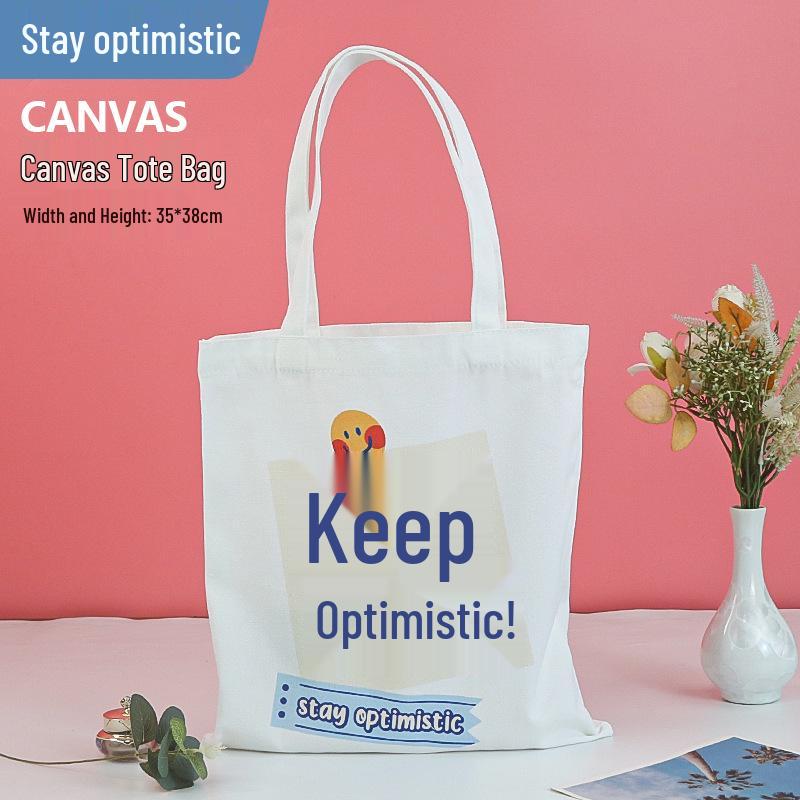 Custom Wear-Resistant Graduation Souvenir Canvas Tote Bag with Ribbon