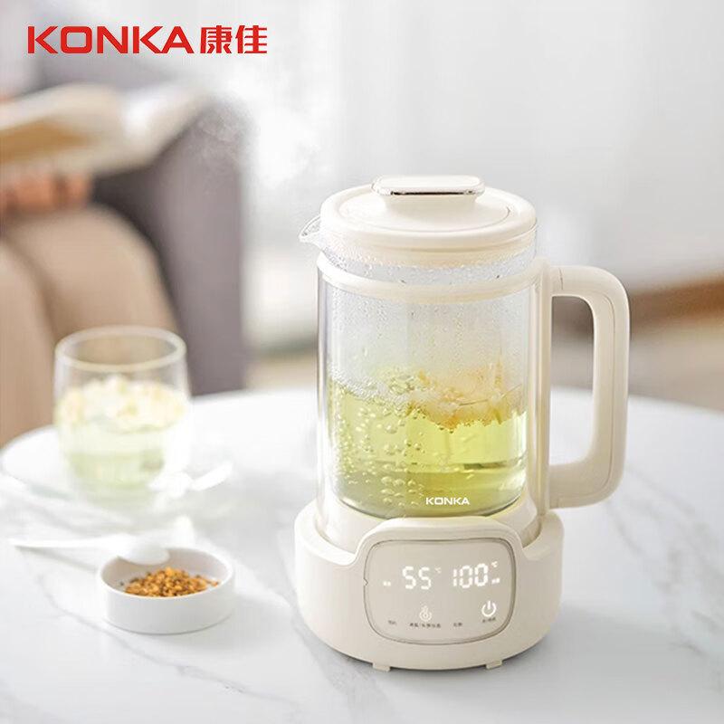Konka Titanium Teapot, Teapot, Thermostatic Pot, 1L Household Health Pot, Double Layer Hollow Soft Sound Structure, Light Sound Stewing