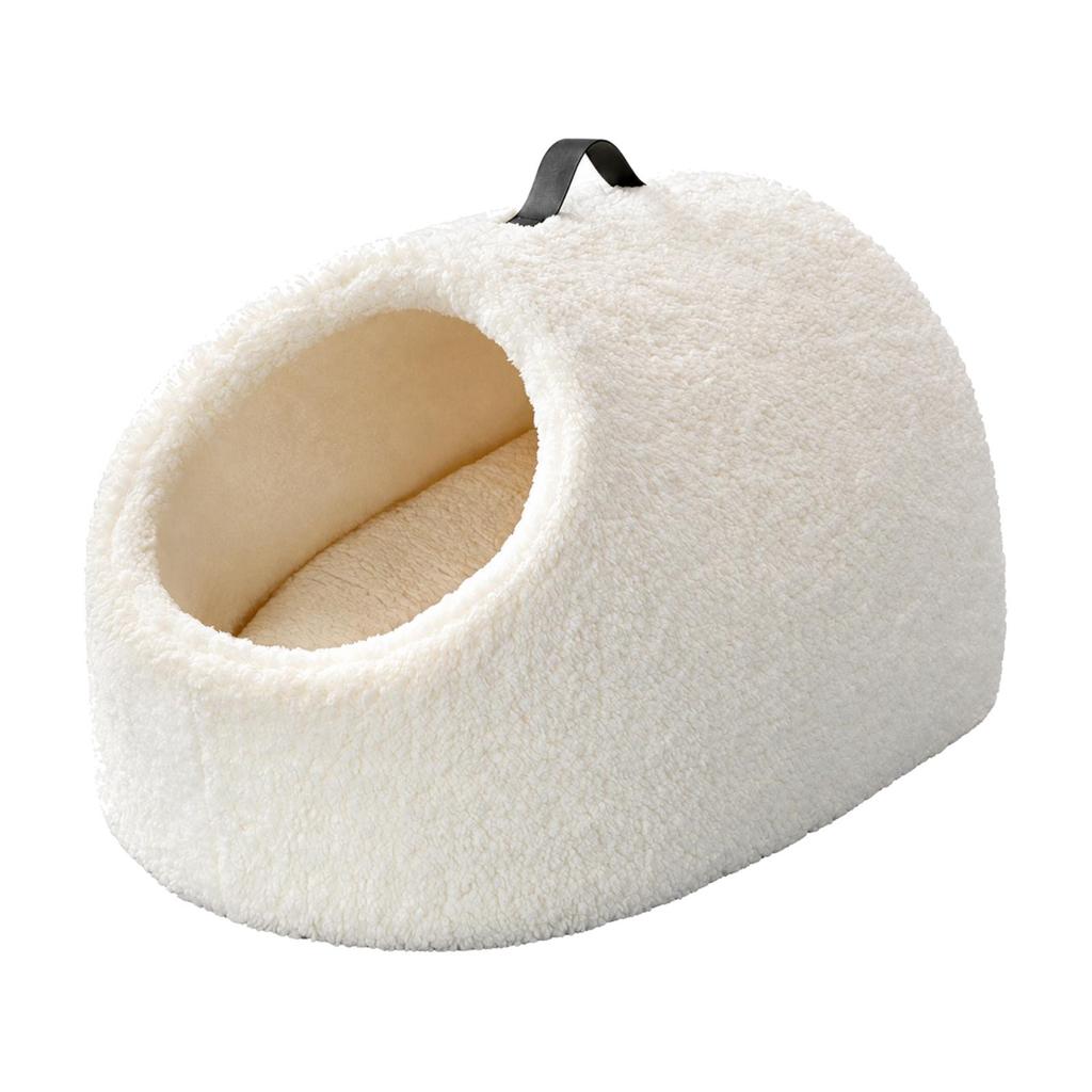 Semi-Enclosed Cat Bed Portable Pet with Electric Blanket Indoor for Resting