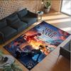 Personalisierter Kristall-Samt-Teppich mit individuellem Namens-Text, Miraculous Ladybug Anti-Rutsch-Teppich für die Heimdekoration