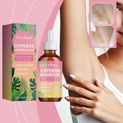 Inhibit Hair Growth Cyperus Rotundus Oil Hair Growth Reduction Inhibition Depilatory Hydrating Smooth Skin Aftershave Care Oil