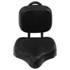 Bike Saddle with Backrest Replacement Soft Back Rest PU Cushion for Mountain Bike Tricycle Commuter Bike