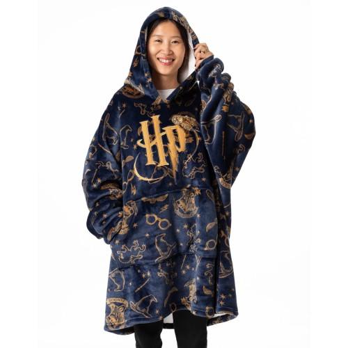 Harry Potter Womens/Ladies Embroidered Logo Blanket Hoodie