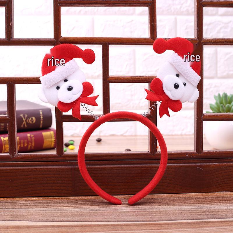 Еженедельные рождественские украшения для вечеринки: Детский подарочный набор: повязка на голову и заколка для волос