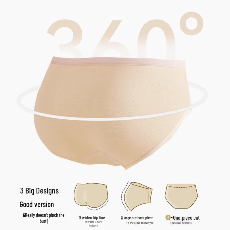 LANGSHA Women's Pure Cotton Antibacterial Breathable Bow Panties