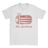 Les Sardines Fisherman Aesthetic Coastal Sardine Fish T Shirts for Men Cotton Leisure TShirt Crewneck Tee Shirt Gift Idea