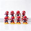 Q Version Spider-Man Action Figure Set 8 Pcs Cute Mini Collectible Toys for Kids Birthday Party Cake Decorations Party Favors 8pcs