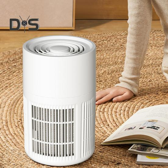Small Air Purifier Wide Coverage Range Energy-saving Low Noise Activated Carbon Filter Compact Air Cleaner Odor Remover