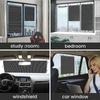 Universal Roller Blind Suction Cup Sunshade Window Shade Nailfree Easy Install Adjustable Curtain for Car Bedroom Kitchen Office