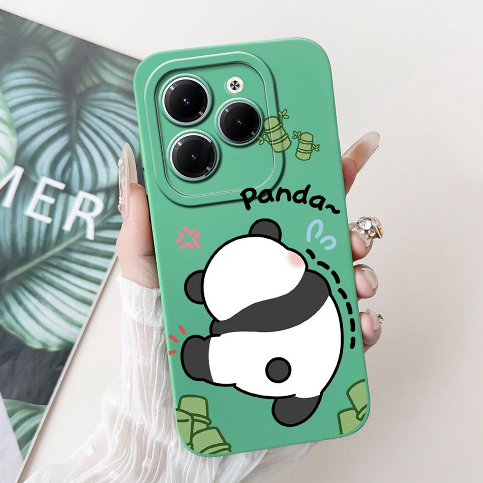 For Infinix Hot 40 Pro Case Hot 40 40i 40Pro Hot40 Hot40i Cute Panda Rabbit Cartoon Soft Silicone Shockproof Phone Cases