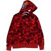 Bape Color Camo Shark Wide Fit Full Zip Double Hoodie 1K20-115-007