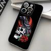Skull Gothic Creepy Pastel Goth Phone Case For iPhone 17 15 14 13 11 12 16 Pro Max Plus Mini Transparent Silicone Soft Funda