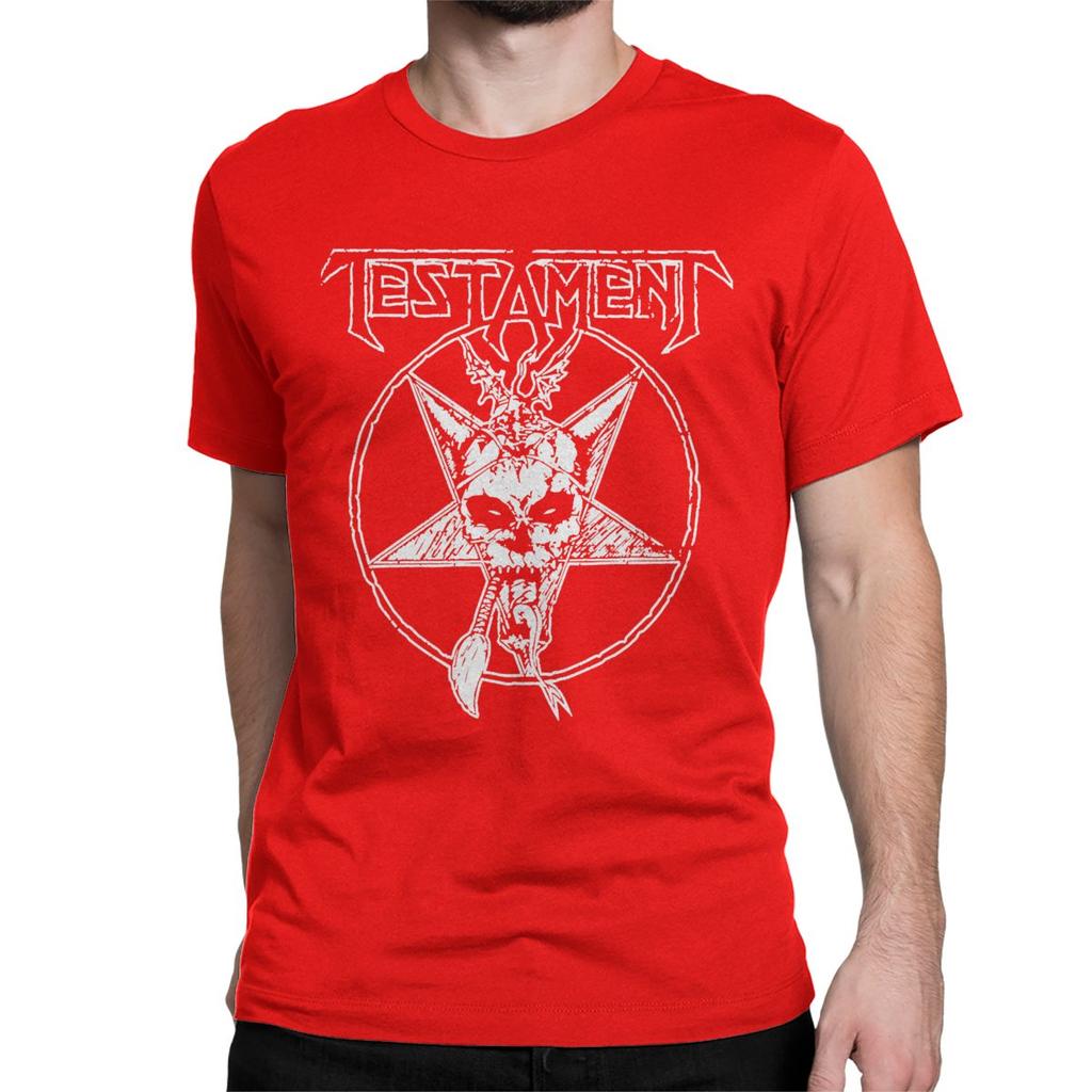 Men Women Metal Music Band Rock T Shirts Testament Pure Cotton Clothes Novelty Short Sleeve Crew Neck Tee Shirt Printed T-Shirts