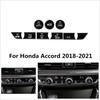 For Honda Accord 18-21 Glossy Black Plastic Central Control Switch Button Cover
