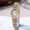Luxury Gold-Inlaid Women's Watch with Classic Versatile Steel Band