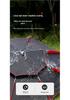 Thickened Foldable Black Fishing Umbrella with Ground Insert, Universal Waterproof & Sun Protection