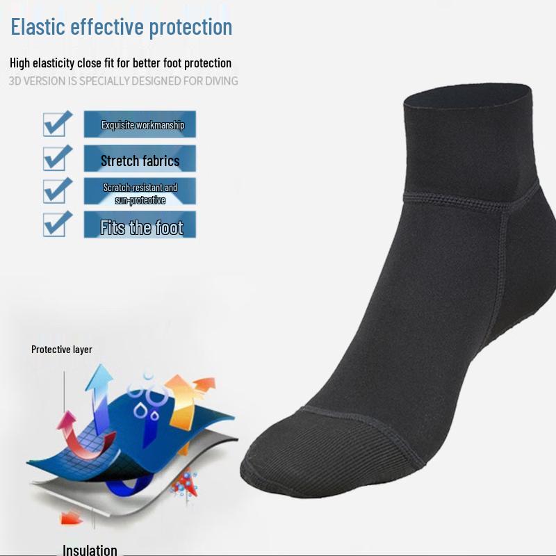 SAKINNO 3mm Neoprene Diving & Beach Socks L