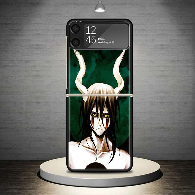 Bleach Ulquiorra Cifer 4 Phone Case For Samsung Galaxy Z Flip 7 6 5 4 3 5G Shockproof Cover Z Flip7 Flip6 ZFlip5 Flip3 Flip4 Lux