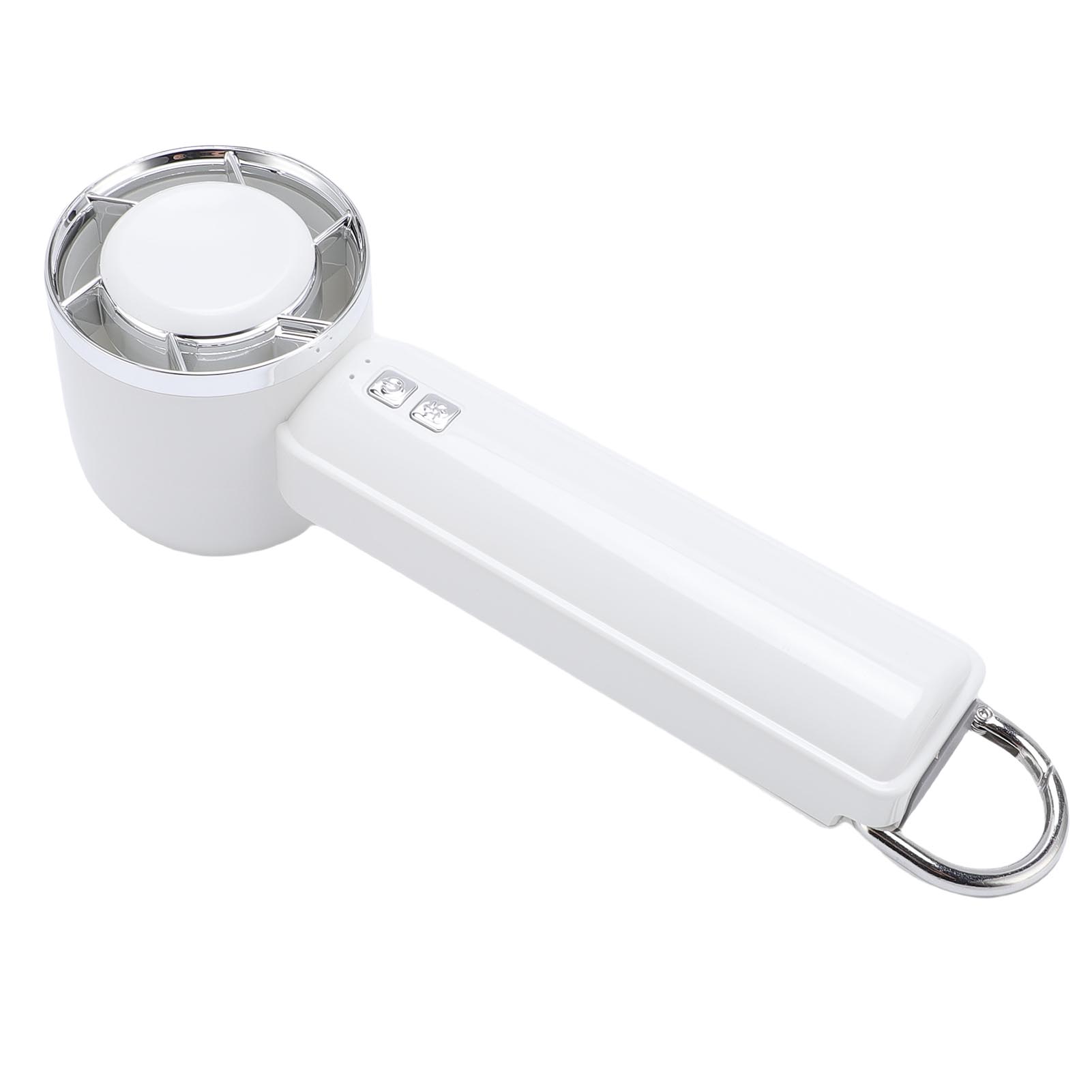 

Portable Handheld Fan 5 Speed USB Rechargeable Cool Wind Hand Fan with Mountaineering Clip Green белый