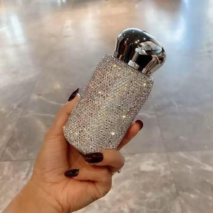 Violette Voll-Strass Luxus Isolierte 304 Edelstahl Wasserbecher