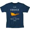 New Order True Faith T-Shirt Unisex Rock N Roll Band Retro Dunkelblau