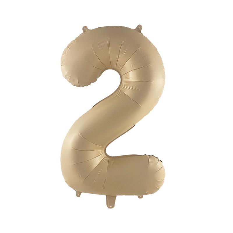 32" Medium Number Aluminum Foil Balloon for Children's Birthday Party Decorations