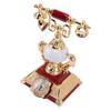 Vintage Telephone Model Table Lamp Alarm Clock Function Easy Assembly Decorative Phone Model for