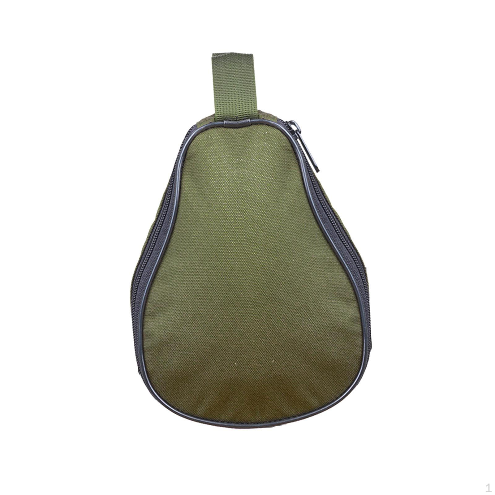 

Camping Bowl Storage Bag Tote Oxford Cloth Carrier for Outdoor Walking at The Beach зелений
