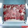 VIKAMA Christmas Candy Party Tapestry Living Room Feature Wall Childrens Room Decor Christmas Party Room Decor