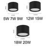 Dimmable Nordic LED Downlight Ceiling Light 9W 15W 20W Surface Mounted LED Spotlight Living Room Bedroom, Indoor Lighting AC220V