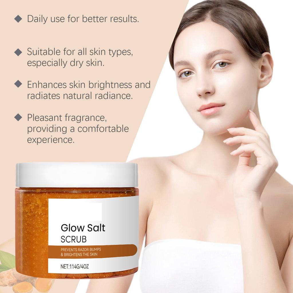 Gommage corporel nettoyant doux et hydratant pour une peau lisse et douce