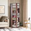 Spinning Media Tower 4-Sided Revolving Media Tower 1040 CDs Espresso