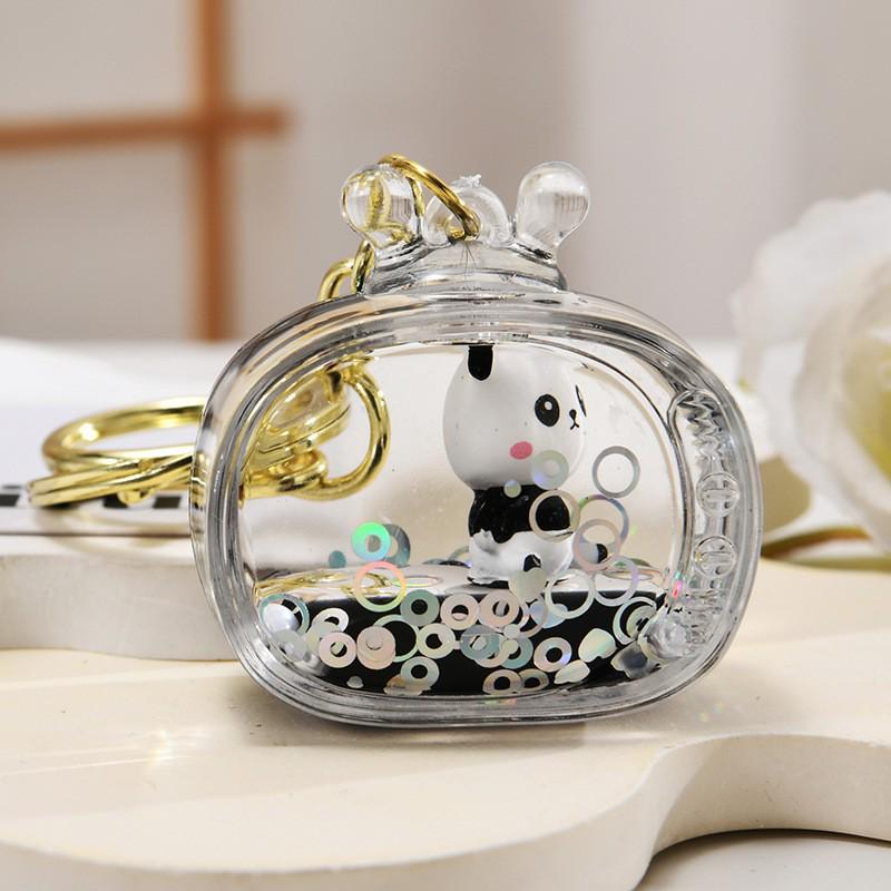 Panda Acrylic Keychain: Car Pendant, Backpack Accessory, Couple Gift