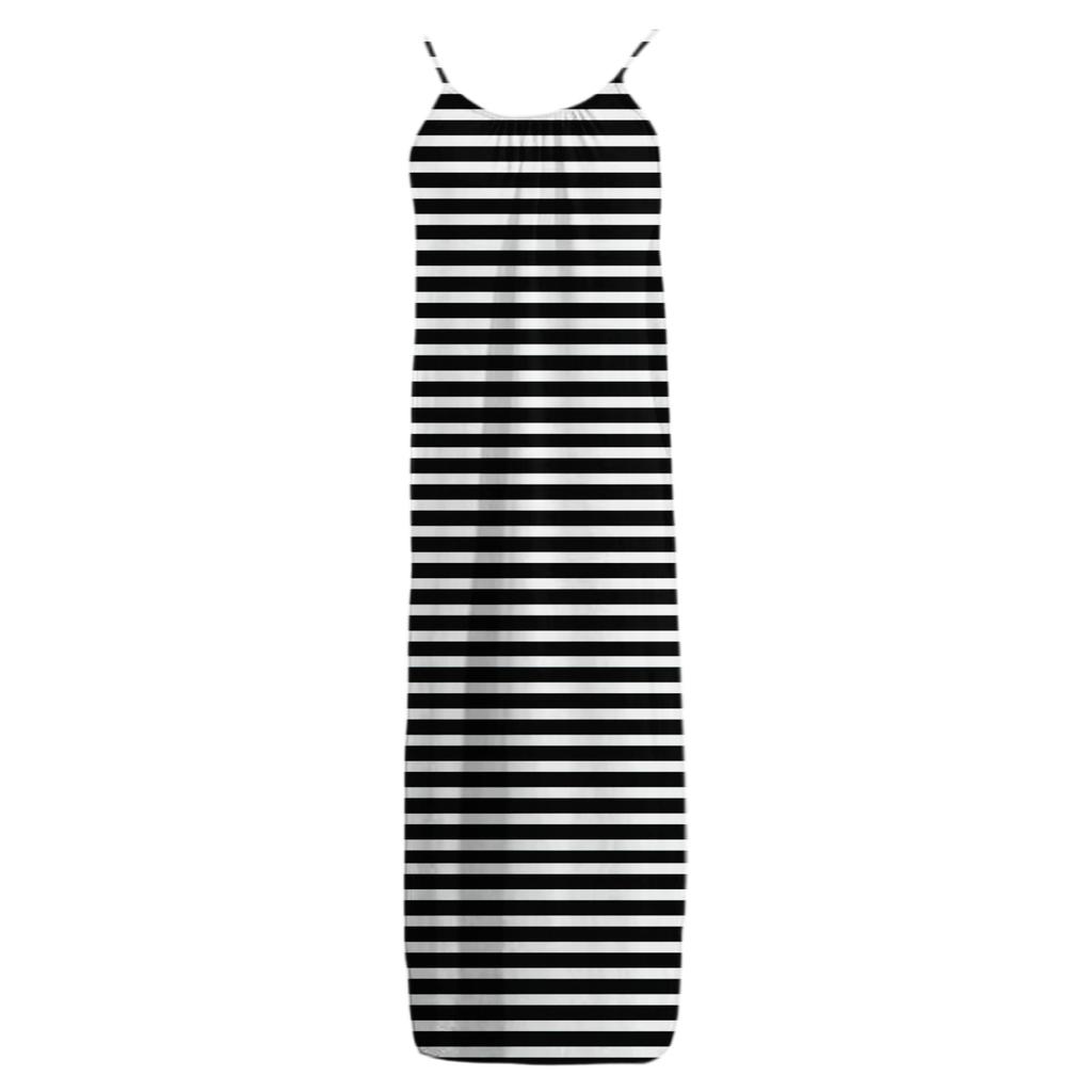 Women's Casual Fashionable Striped Checkered Printed Dress