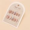 Verlaufende Bernstein-Goldfolie Abnehmbare Nagelsticker - Herbst/Winter-Kollektion