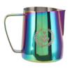 350ml Coffee Art Cup with Pointed Mouth 304 Stainless Steel Milk Frothing Jug for Home Use Colorful