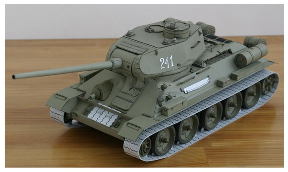 

3D сборная модель Papercraft World Military Weapons масштаб 1/25 (Т-34/85)