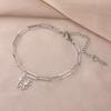 Lucktune Cute Cartoon Kitten Pendant Bracelets for Women Stainless Steel Sweet Cat Animal Chain Bracelets Fashion Jewelry Gifts