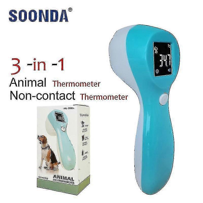 3-in-1 Accurate Animal Infrared Thermometer For Dogs Cats Horses Pigs Cattle Sheep Digital Thermometer Meter For Pet Contactless Bdliv