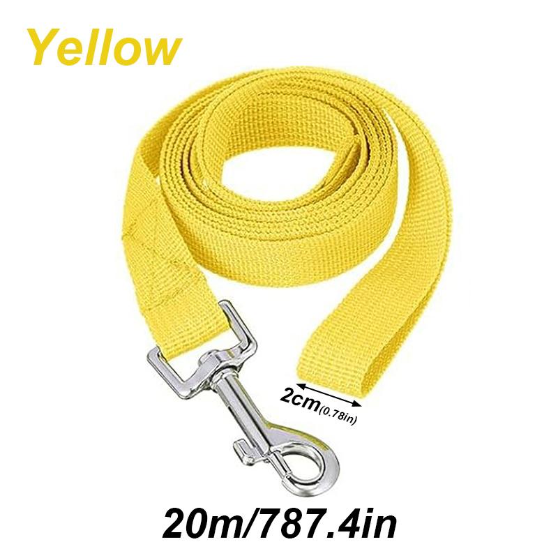 20m Long Rope Polypropylene Pet Small Big Dog Walking Solid Color Pet Leash Traction Rope Strong Polypropylene Fiber Leashes
